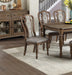 Set of 2 Dining Chairs Upholstered Tufted unique Design Chairs Back Cushion Seat Dining Room - DTYStore