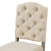 Retro Style Dining Chair Set with 4 Upholstered Chairs for Dining Room and Living Room (Natural Wood Wash) - DTYStore