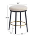 24.75'' Modern Counter Stools Set of 2,White Counter Stools with iron Frame,Sponge cushion,Footrest,suitable for Kitchen/Bedroom/Dining Room. - DTYStore