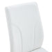 Set of 6 dining chairs, white dining chair set, PU material high backrest seats and sturdy leg chairs, suitable for restaurants, kitchens, living rooms - DTYStore