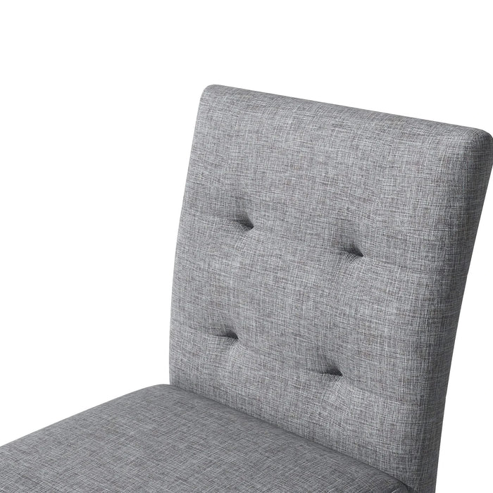 5-Piece Counter Height Dining Set Wood Square Dining Room Table and Chairs Stools w/Footrest & 4 Upholstered high-back Chairs,Black Default -DTYStore