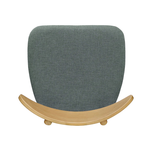 5-Piece Dining Set, 1 Table + 4 Chairs, Rubberwood Frame, Ergonomic Chairs & Faux Wood Table, Natural+Grey+White Oak Default -DTYStore