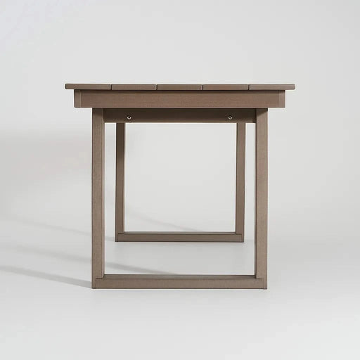 5-Piece HDPE Outdoor Dining Set for 4 – Weather-Resistant Patio Table and Chairs with Umbrella Hole, Antique Dark Oak Furniture for Backyard, Garden, Lawn, or Poolside Default -DTYStore