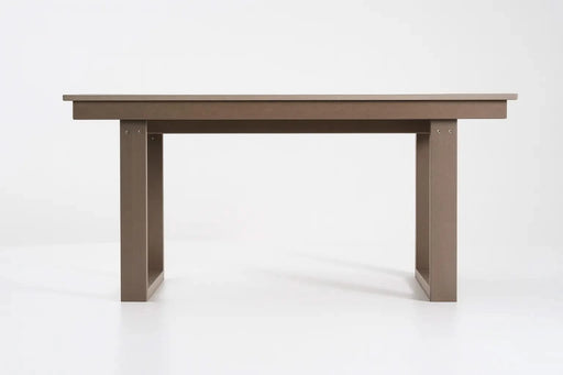 5-Piece HDPE Outdoor Dining Set for 4 – Weather-Resistant Patio Table and Chairs with Umbrella Hole, Antique Dark Oak Furniture for Backyard, Garden, Lawn, or Poolside Default -DTYStore