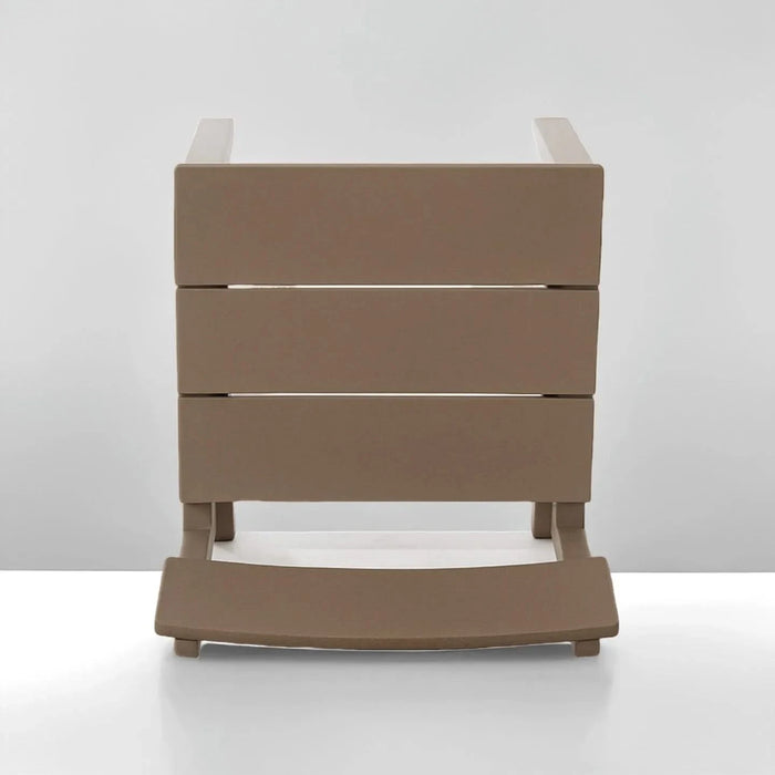 5-Piece HDPE Outdoor Dining Set for 4 – Weather-Resistant Patio Table and Chairs with Umbrella Hole, Antique Dark Oak Furniture for Backyard, Garden, Lawn, or Poolside Default -DTYStore