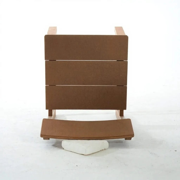 5-Piece HDPE Outdoor Dining Set for 4 – Weather-Resistant Patio Table and Chairs with Umbrella Hole, Brown Furniture for Backyard, Garden, Lawn, or Poolside Default -DTYStore