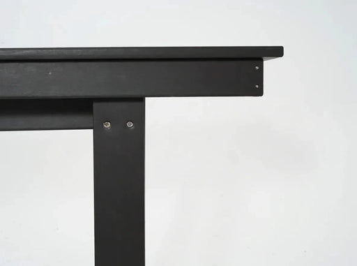 5-Piece HDPE Outdoor Dining Set for 4 – Weather-Resistant Patio Table with Umbrella Hole and 4 Armrest Chairs, Durable Garden Furniture for Backyard, Lawn, Deck, or Poolside (Black) Default -DTYStore