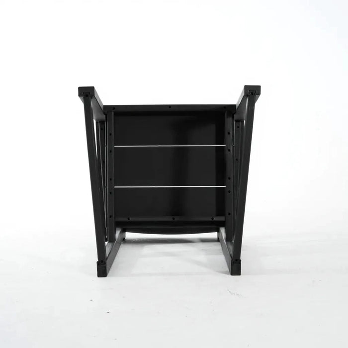 5-Piece HDPE Outdoor Dining Set for 4 – Weather-Resistant Patio Table with Umbrella Hole and 4 Armrest Chairs, Durable Garden Furniture for Backyard, Lawn, Deck, or Poolside (Black) Default -DTYStore