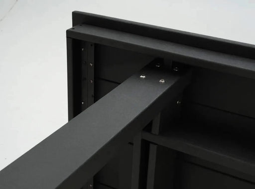 5-Piece HDPE Outdoor Dining Set for 4 – Weather-Resistant Patio Table with Umbrella Hole and 4 Armrest Chairs, Durable Garden Furniture for Backyard, Lawn, Deck, or Poolside (Black) Default -DTYStore