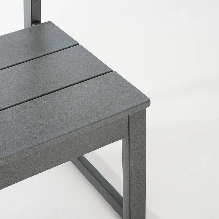 5-Piece HDPE Outdoor Dining Set for 4 – Weather-Resistant Patio Table with Umbrella Hole and 4 Armrest Chairs, Durable Garden Furniture for Backyard, Lawn, Deck, or Poolside (Grey) Default -DTYStore