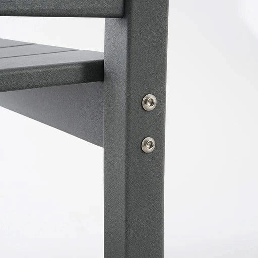 5-Piece HDPE Outdoor Dining Set for 4 – Weather-Resistant Patio Table with Umbrella Hole and 4 Armrest Chairs, Durable Garden Furniture for Backyard, Lawn, Deck, or Poolside (Grey) Default -DTYStore