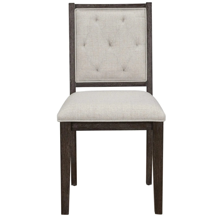 5-Piece Retro Functional Dining Table Set Extendable Round Table and 4 Upholstered Chairs for Dining Room and Living Room (Espresso) Default -DTYStore