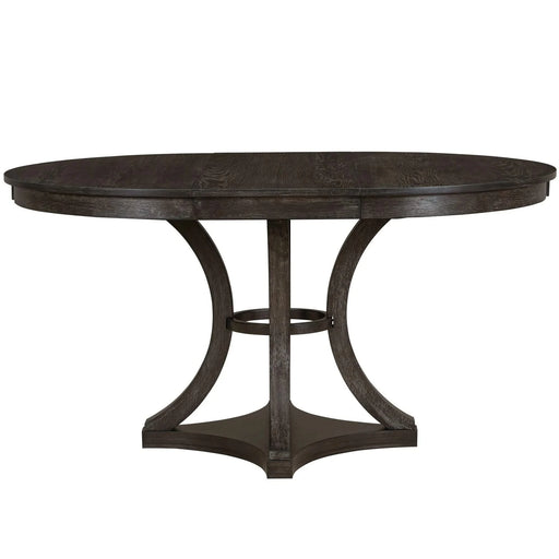 5-Piece Retro Functional Dining Table Set Extendable Round Table and 4 Upholstered Chairs for Dining Room and Living Room (Espresso) Default -DTYStore