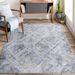 DTY Signature Collection 6X9 Blue/Grey /Geometric Non-Shedding Living Room Bedroom Dining Home Office Stylish and Stain Resistant Area Rug - DTYStore