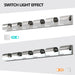 Modern Bathroom Vanity Lighting 6-Light LED Vanity Lights Over Mirror Bath Wall Lighting - DTYStore