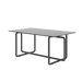 Modern Tempered Glass Tea Table Coffee Table, Table for Living Room,Black - DTYStore