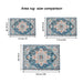 Area Rug 6x9 Vintage Bohemia Large Persian Non-slip Washable Rug For Living Room Kitchen Bedroom Living Room Flower Design Blue/Gold - DTYStore