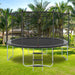 16FT Trampoline with Safety Enclosure Net, Outdoor Trampoline with Heavy Duty Jumping Mat and Spring Cover Padding for Kids and Adults - DTYStore