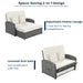 PE Wicker Rattan Double Chaise Lounge, 2-Person Reclining Daybed with Adjustable Back and Cushions, Free Furniture Protection Cover, White - DTYStore
