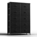 SweetCrispy Dresser for Bedroom Storage Drawers, Fabric Storage Tower with 10 Drawers Sturdy Metal Frame - DTYStore