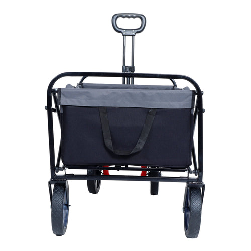 150L Collapsible Wagon Cart Foldable, Utility Garden Wagon with 360lbs Weight Capacity, Heavy Duty Portable Sport Wagon with Wheels for Outdoor, Grocery, Shopping - Image 9