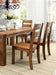 Dark Oak Rustic Style Solid wood Kitchen Set of 2pc Dining Chairs Panel Back Chairs Dining Room - DTYStore