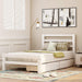 Wood Platform Bed with Two Drawers, Twin - DTYStore