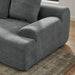 110.25x67'' Modern Upholstered L-Shape Sectional Sofa Couch, Modular Compressed Sofa with Free Combination for Living Room Bedroom, Melange Velvet, Grey - DTYStore