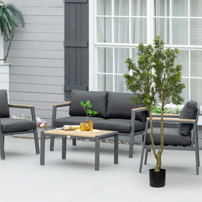 5.2FT Artificial Tree Tall Lush Evergreen Faux Plant with Vibrant Green Foliage and Natural Look Trunk Perfect Decorative Potted Tree for Indoor Home Office Living Room or Entryway 1pc/set Default -DTYStore