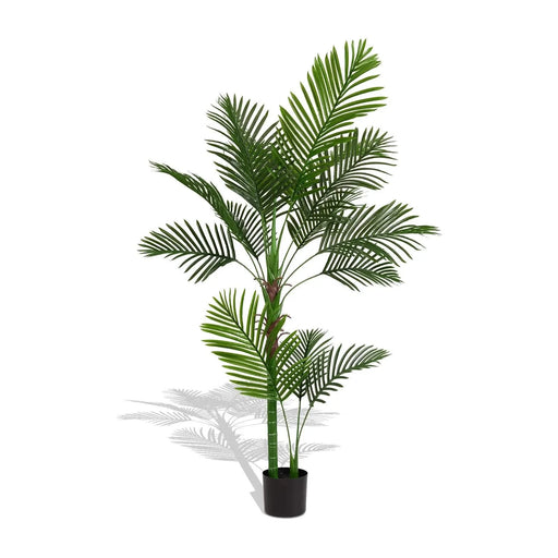 5.2FT Tall Artificial Areca Palm Tree – Realistic Lifelike Faux Indoor Potted Plant with 11 Green Leaves, Decorative Simulation for Home, Office, Living Room or Modern Spaces, 1pc/Set Default -DTYStore