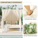 U_Style Outdoor Patio Sunbed with Curtains, High Comfort, Suitable for Multiple Scenarios - DTYStore