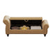 64.5" Bed Bench for Bed Room Nails Tufted Chaise of Lounge with Storage Velvet Upholstery Khaki - DTYStore