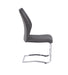 Modern Upholstery Fabric/ Chrome Dining Chair In Gray, Set of 2 - DTYStore