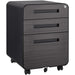 3 Drawer Mobile File Cabinet Under Desk, Simple Style Versatile Storage for Files, 5 Wheel Design, Anti-Tilting, Cold Rolled Steel, Waterproof, Moisture-Proof, for Legal/Letter A4 Files - DTYStore