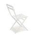 3 Piece Patio Bistro Set of Foldable Round Table and Chairs, White - DTYStore
