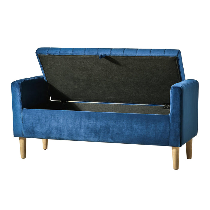 48'' Storage Ottoman Bench, Bench with Storage, for Entryway, Bedroom, Living Room - DTYStore