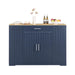53'' Kitchen Storage Islands with Drawers and Trash Can Storage for Kitchen & Dining. Modern Farmhouse Design, Navy Blue, 53.2'W x 20.9'D x 38.0'H. Default -DTYStore