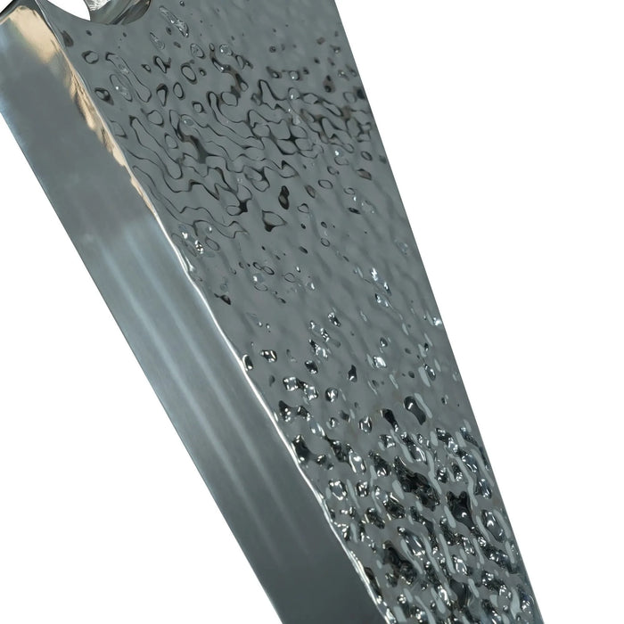 53' Round Marble Dining Table with Silver Stainless Steel Design Base, Artificial Marble for 6 People, 23.62'White Artificial Stone Turntable,White (Dining Table Only) Default -DTYStore