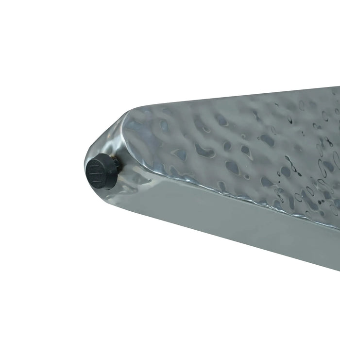 53' Round Marble Dining Table with Silver Stainless Steel Design Base, Artificial Marble for 6 People, 23.62'White Artificial Stone Turntable,White (Dining Table Only) Default -DTYStore