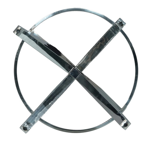 53' Round Marble Dining Table with Silver Stainless Steel Design Base, Artificial Marble for 6 People, Dining Room/Living Room Kitchen Dining Table,Black (Dining Table Only) Default -DTYStore