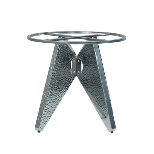 53' Round Marble Dining Table with Silver Stainless Steel Design Base, Artificial Marble for 6 People, Dining Room/Living Room Kitchen Dining Table,Black (Dining Table Only) Default -DTYStore