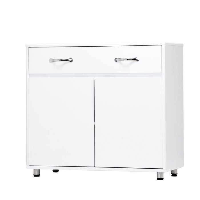 Two Door Side Table-White - DTYStore