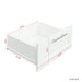 High wardrobe and kitchen cabinet with 2 doors, 2 drawers and 5 storage spaces,white - DTYStore