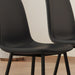 Modern Minimalist Black Dining Chair Set - Six Chairs per Box, Stable and Comfortable.Modern Mid-Century Style Upholstered Side Chairs,Spoon Shaped Chairs With Black Metal Legs. - DTYStore