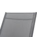 2 Pieces Set Outdoor Patio Swimming Pool Lounge Gray Color with Pillow - DTYStore