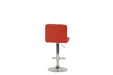 BAR STOOL in Red, Chrome - DTYStore