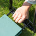 Outsunny Padded Garden Kneeler and Seat Bench, Padded Foldable Garden Stool, Green - DTYStore