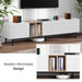 Modern TV Stand for 80'' TV with 3 Doors, Media Console Table, Entertainment Center with Large Storage Cabinet for Living Room, Bedroom - DTYStore