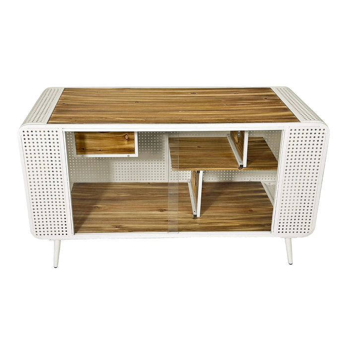 55.12 'Spacious Cat House with Tempered Glass, for Living Room, Hallway, Study and Other Spaces (White) Default -DTYStore