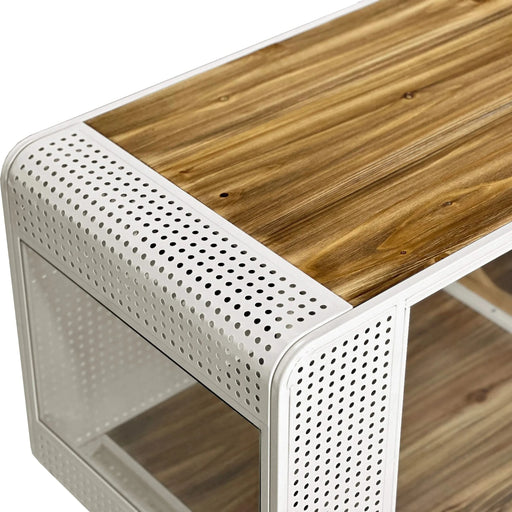 55.12 'Spacious Cat House with Tempered Glass, for Living Room, Hallway, Study and Other Spaces (White) Default -DTYStore